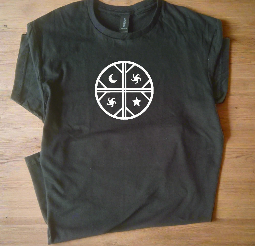 The Cultrun Drum T-Shirt - Mapuche, Chile, S-XXL
