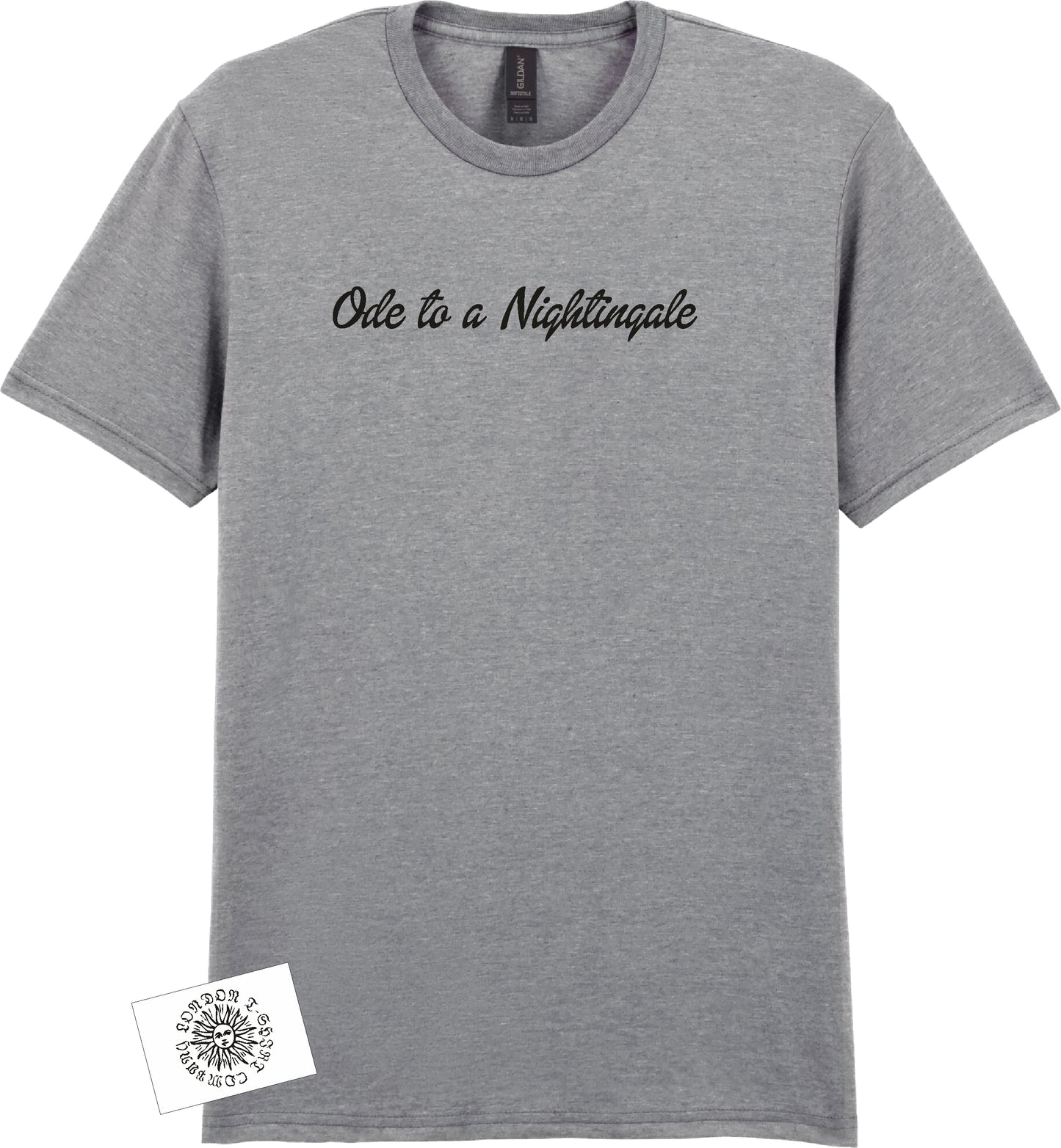 Ode to a Nightingale T-Shirt: John Keats Poem, Various Colours
