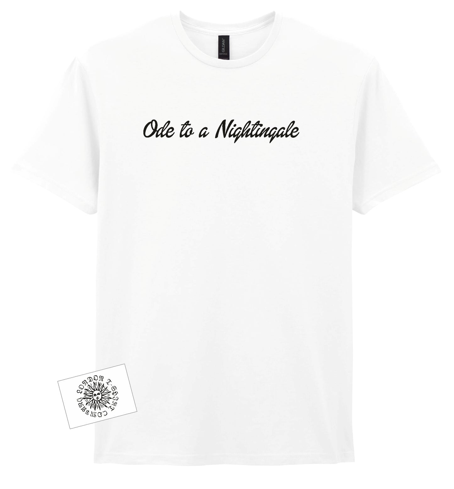 Ode to a Nightingale T-Shirt: John Keats Poem, Various Colours