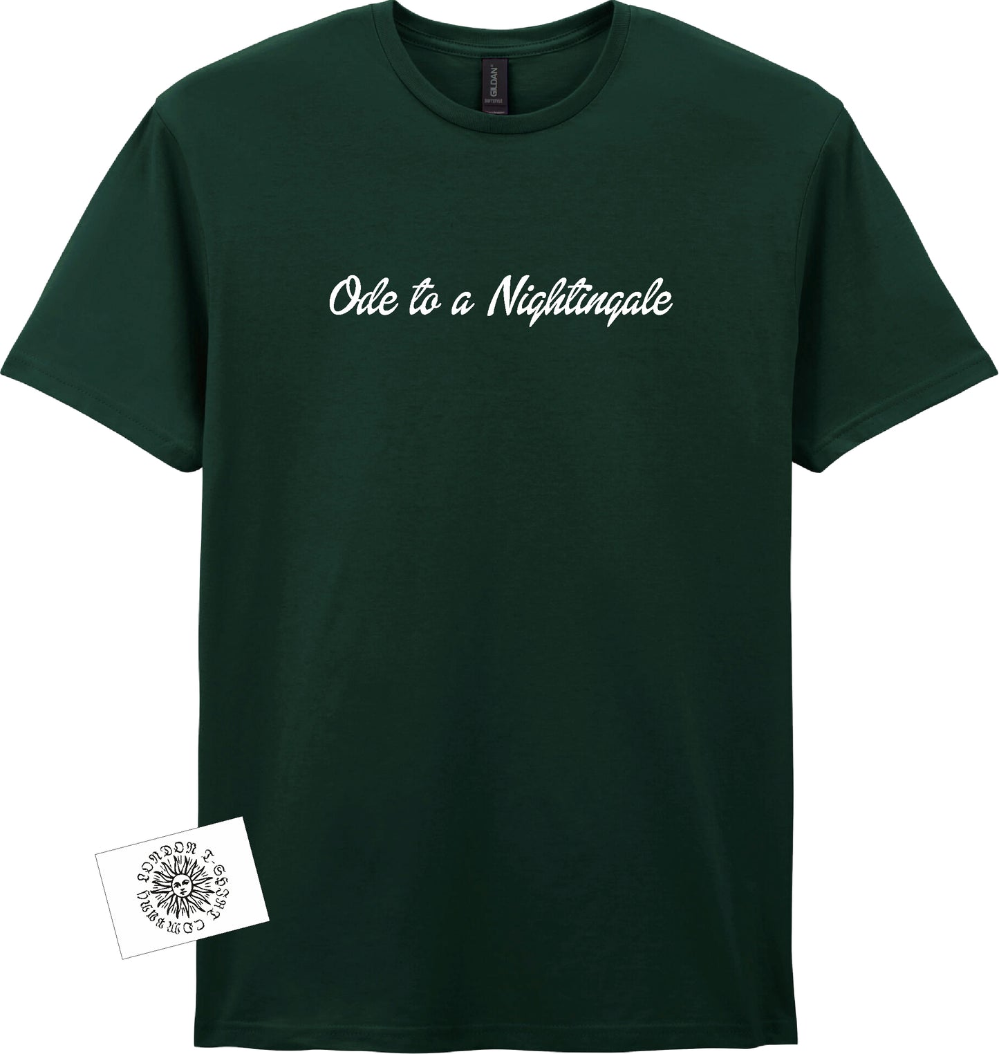 Ode to a Nightingale T-Shirt: John Keats Poem, Various Colours