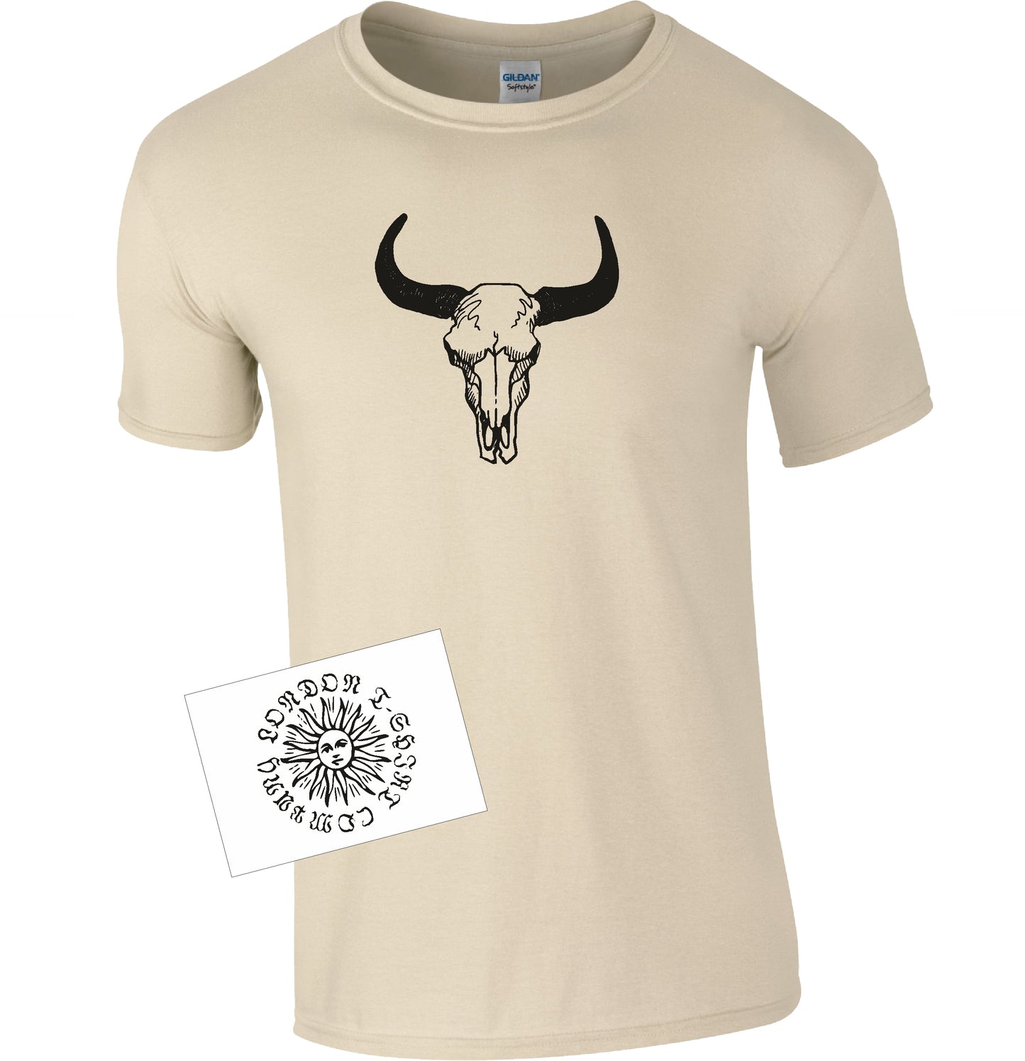 Ox Skull T-Shirt - Cabinet of Curiosities, Gothic, Various Colours