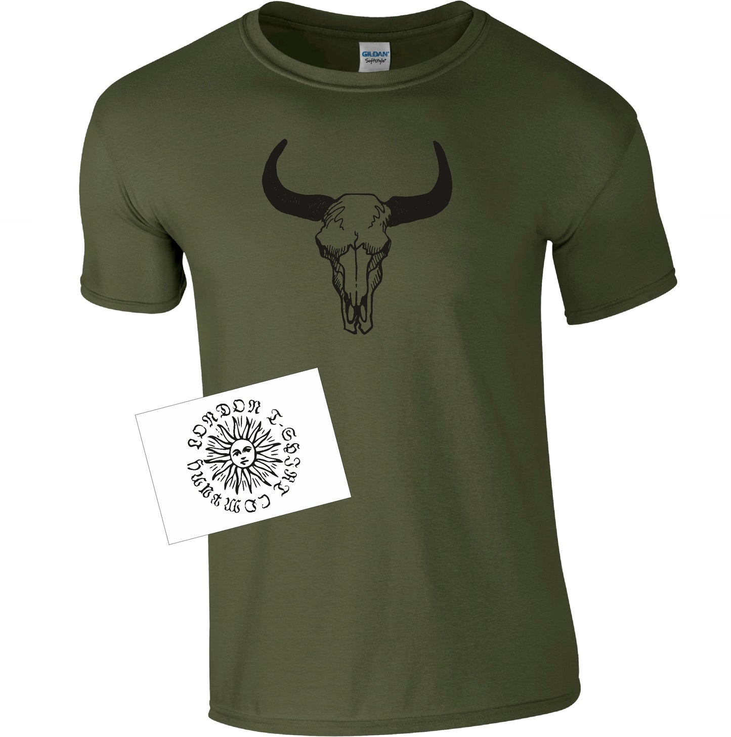 Ox Skull T-Shirt - Cabinet of Curiosities, Gothic, Various Colours