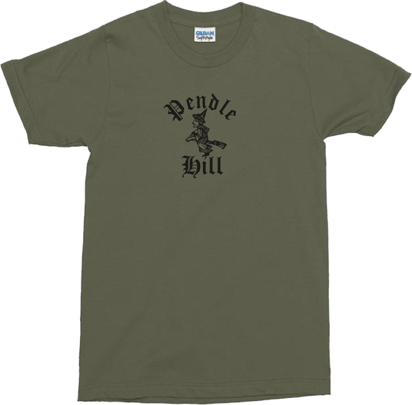 Pendle Hill T-Shirt - Witch Folklore, Lancashire Souvenir, Various Colours