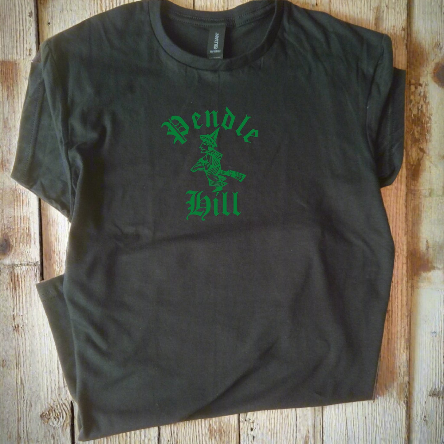 Pendle Hill T-Shirt - Witch Folklore, Lancashire Souvenir, Various Colours
