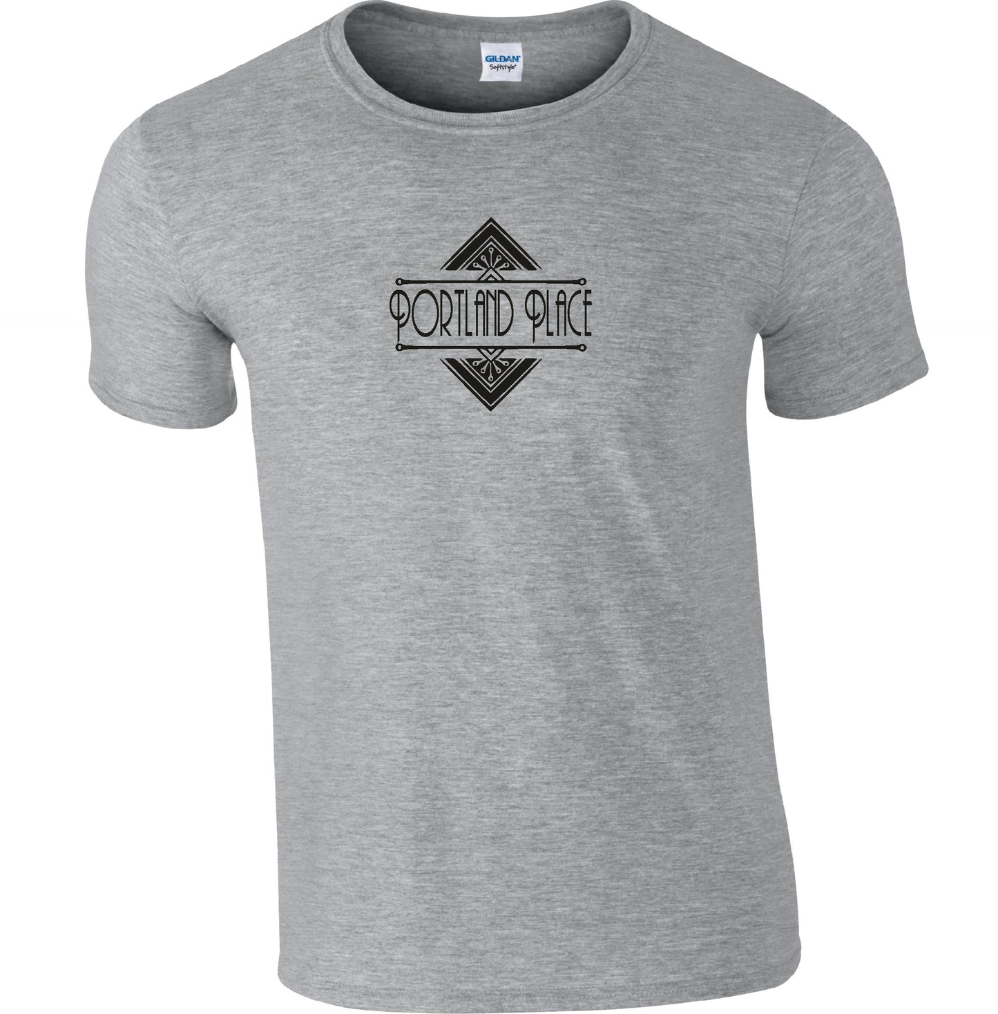 Portland Place T-Shirt - Art Deco, London Literature Souvenir, Various Colours