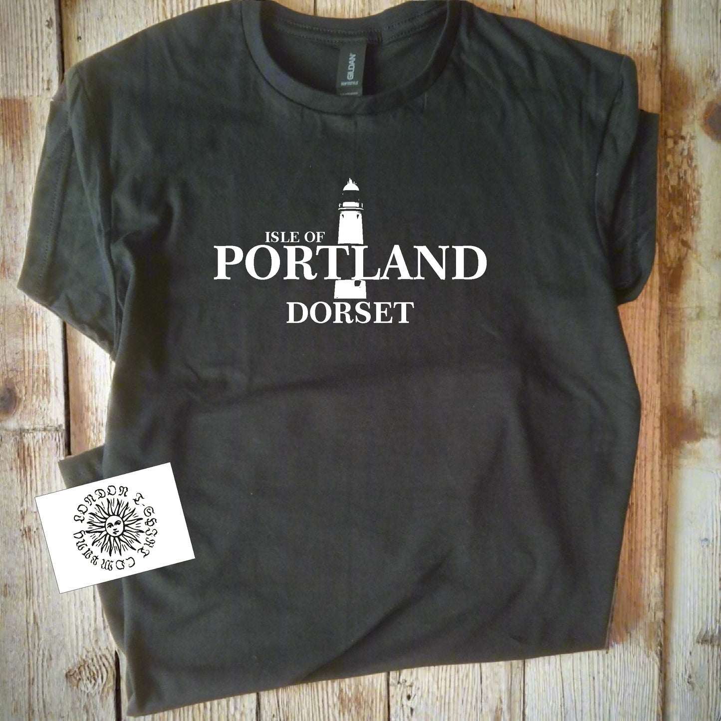 Isle of Portland, Dorset Souvenir T-Shirt - lighthouse, Jurassic Coast, Travel Gift, Various Colours