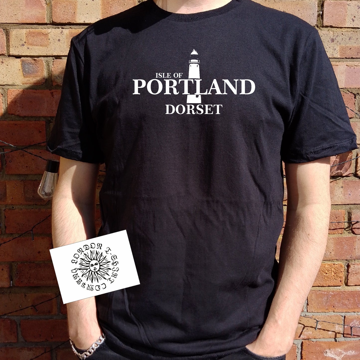 Isle of Portland, Dorset Souvenir T-Shirt - lighthouse, Jurassic Coast, Travel Gift, Various Colours