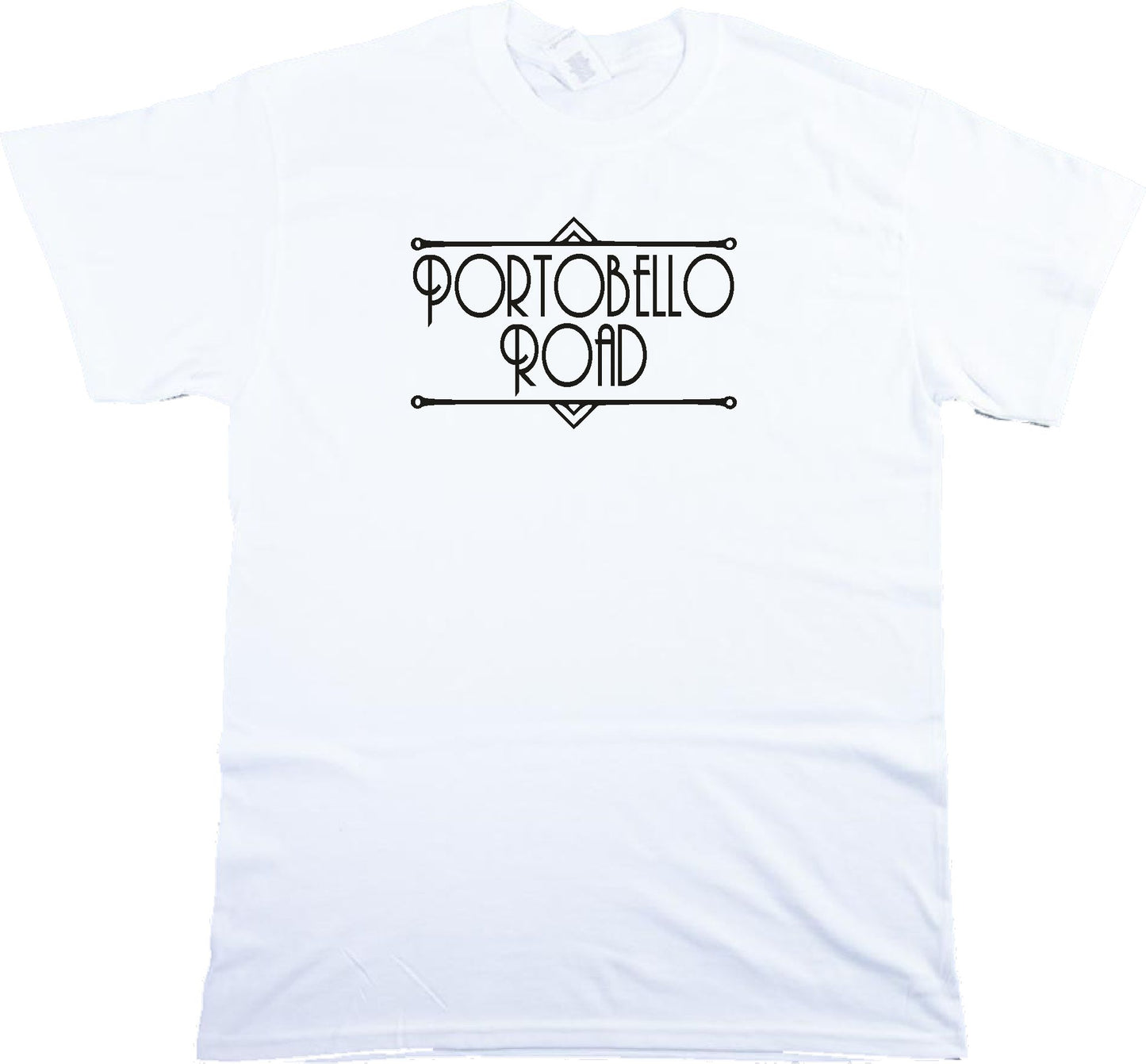 Portobello Road T-Shirt - Art Deco Style, London Souvenir, Various Colours