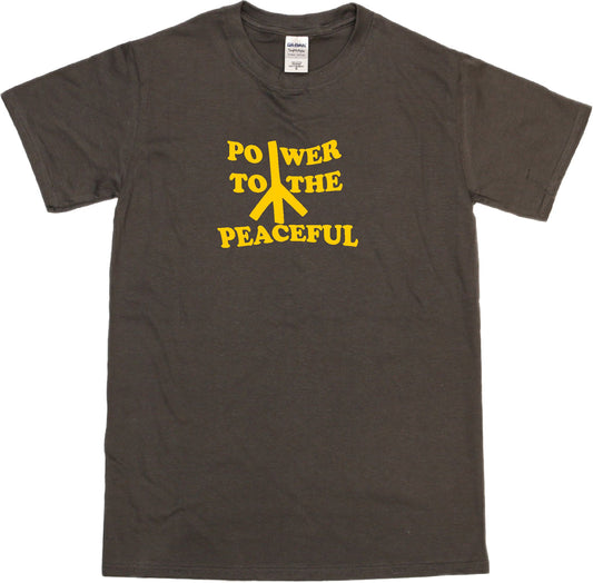 Power To The Peaceful T-Shirt - Peace, Protest, 60s, Hippy, Various Colours