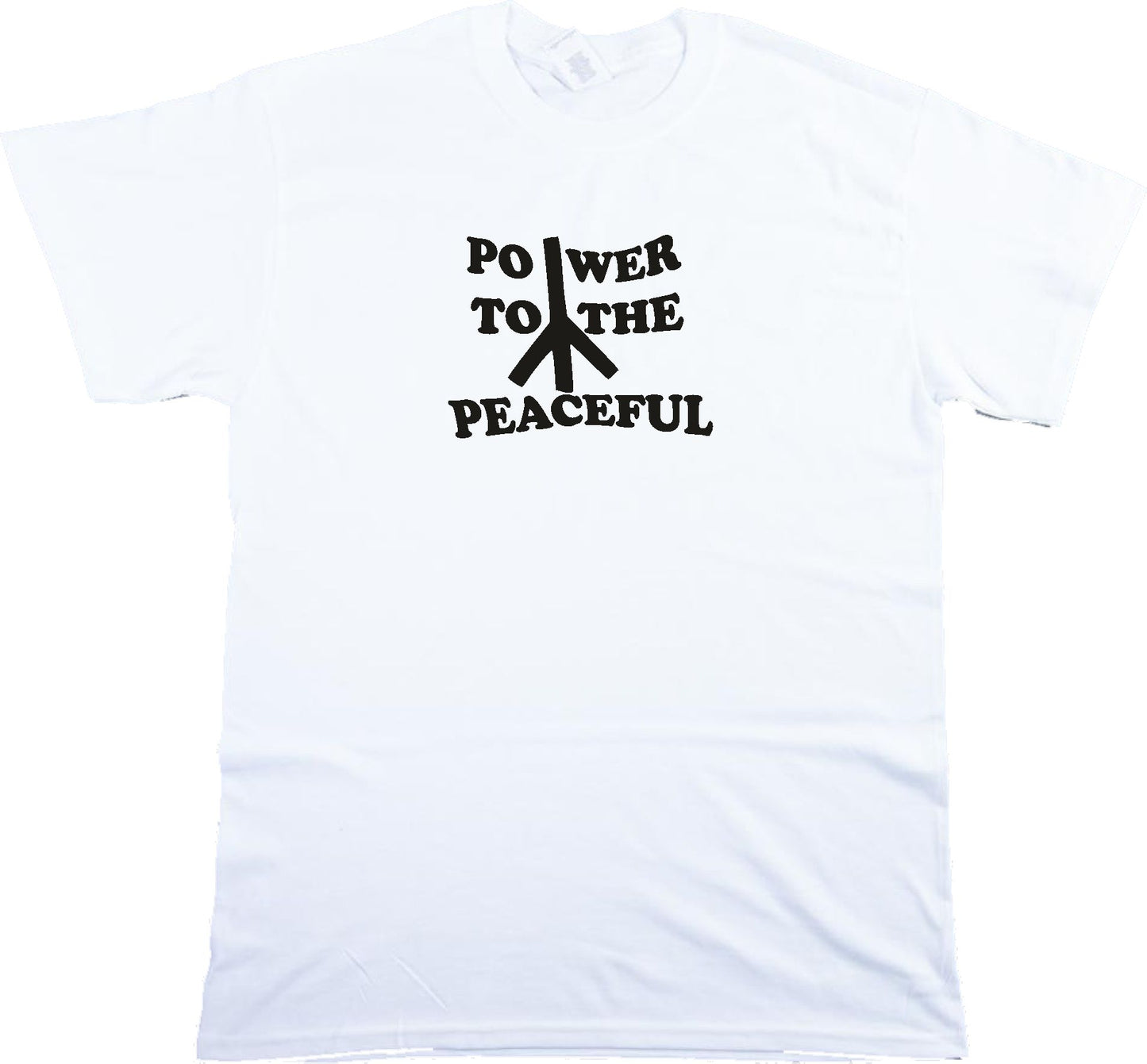 Power To The Peaceful T-Shirt - Peace, Protest, 60s, Hippy, Various Colours