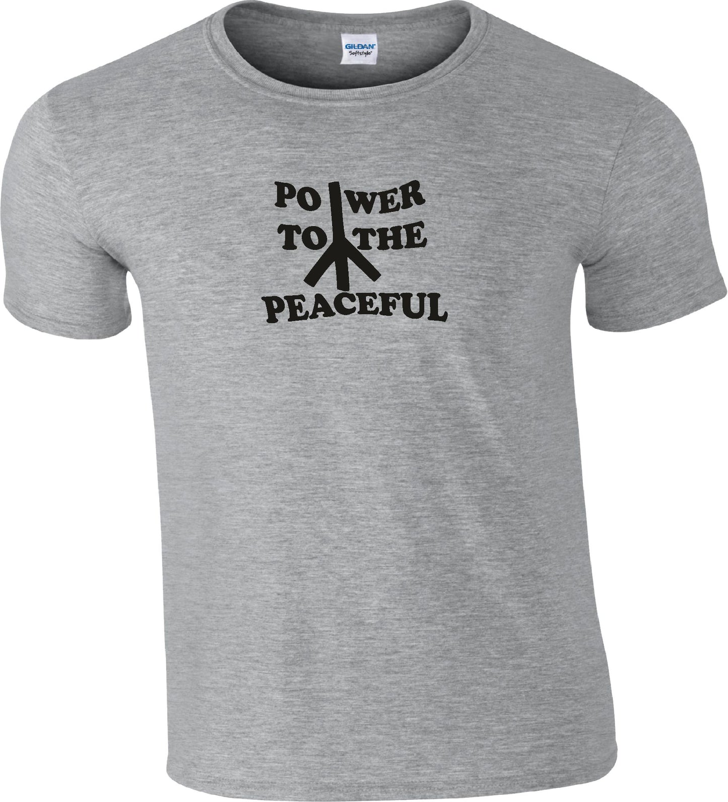 Power To The Peaceful T-Shirt - Peace, Protest, 60s, Hippy, Various Colours