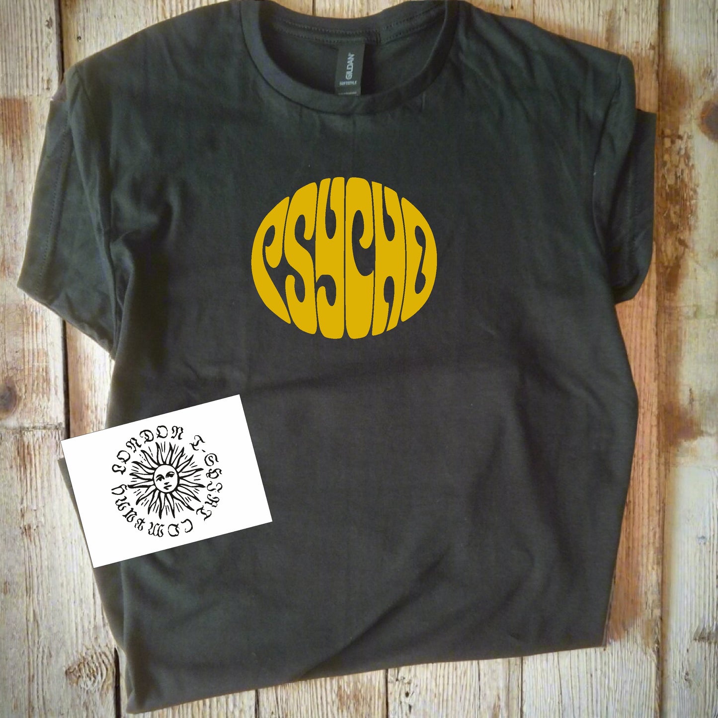 Psycho T-Shirt - Garage Rock, Psych, 60s Style, Various Colours