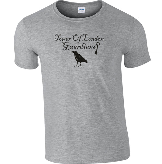 Tower Of London Raven T-Shirt - English Folklore, Souvenir, Various Colours
