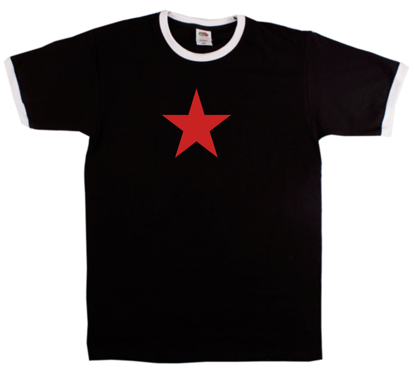 Red Star Ringer T-Shirt - Retro Sub Culture, Protest, Various Colours