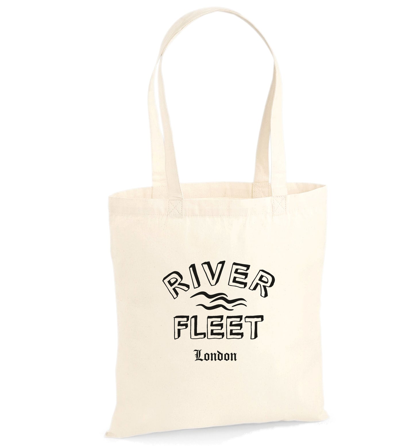 River Fleet Organic Cotton Tote Bag - London Lost River Souvenir
