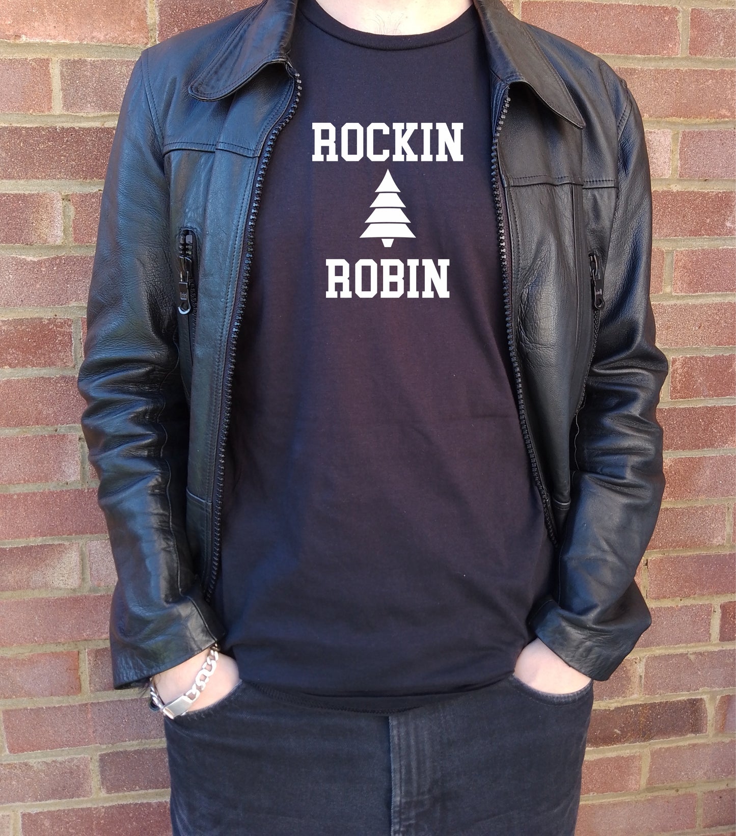 Rockin Robin T-Shirt - Retro 50's Christmas, S-XXL