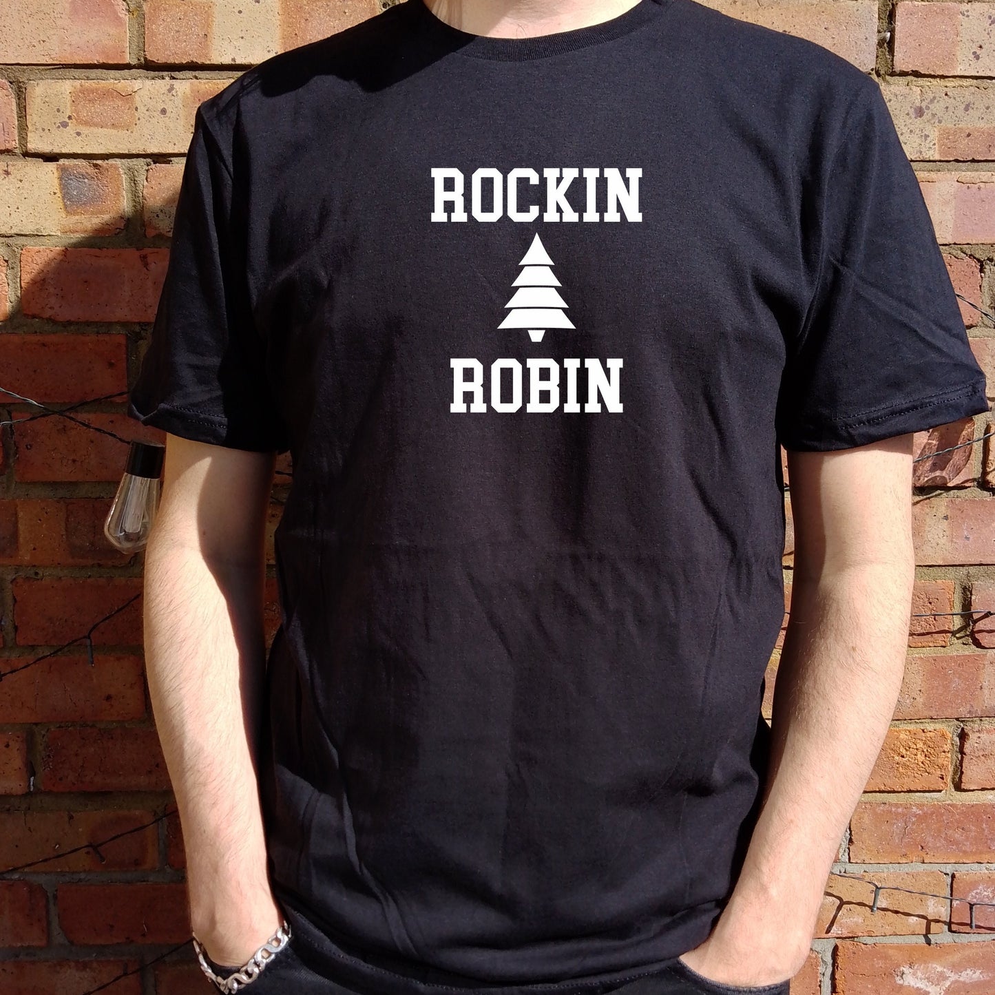 Rockin Robin T-Shirt - Retro 50's Christmas, S-XXL