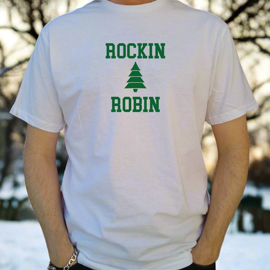 Rockin Robin T-Shirt - Retro 50's Christmas, S-XXL
