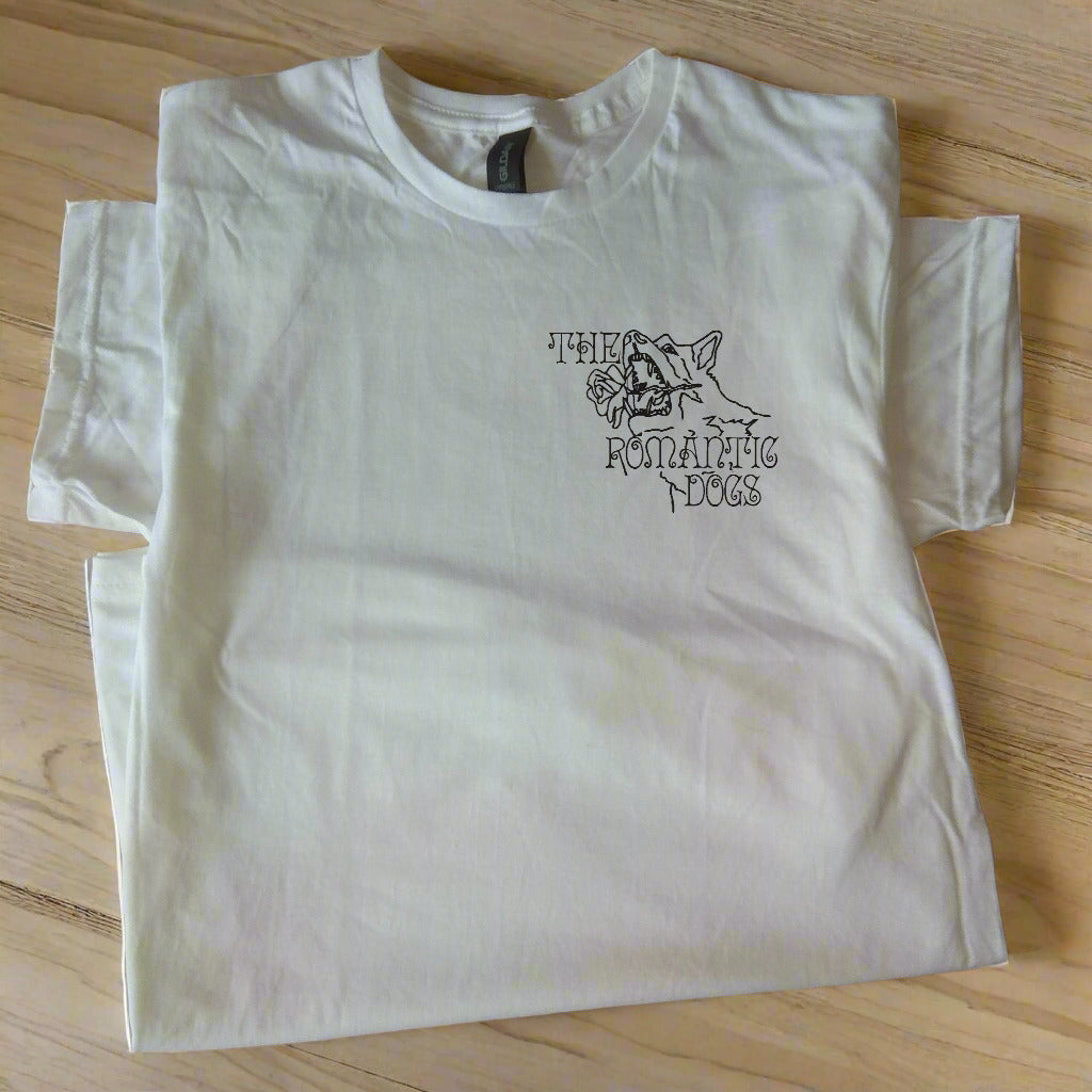 The Romantic Dogs Pocket Logo T-Shirt - Roberto Bolaño Inspired, S-XXL