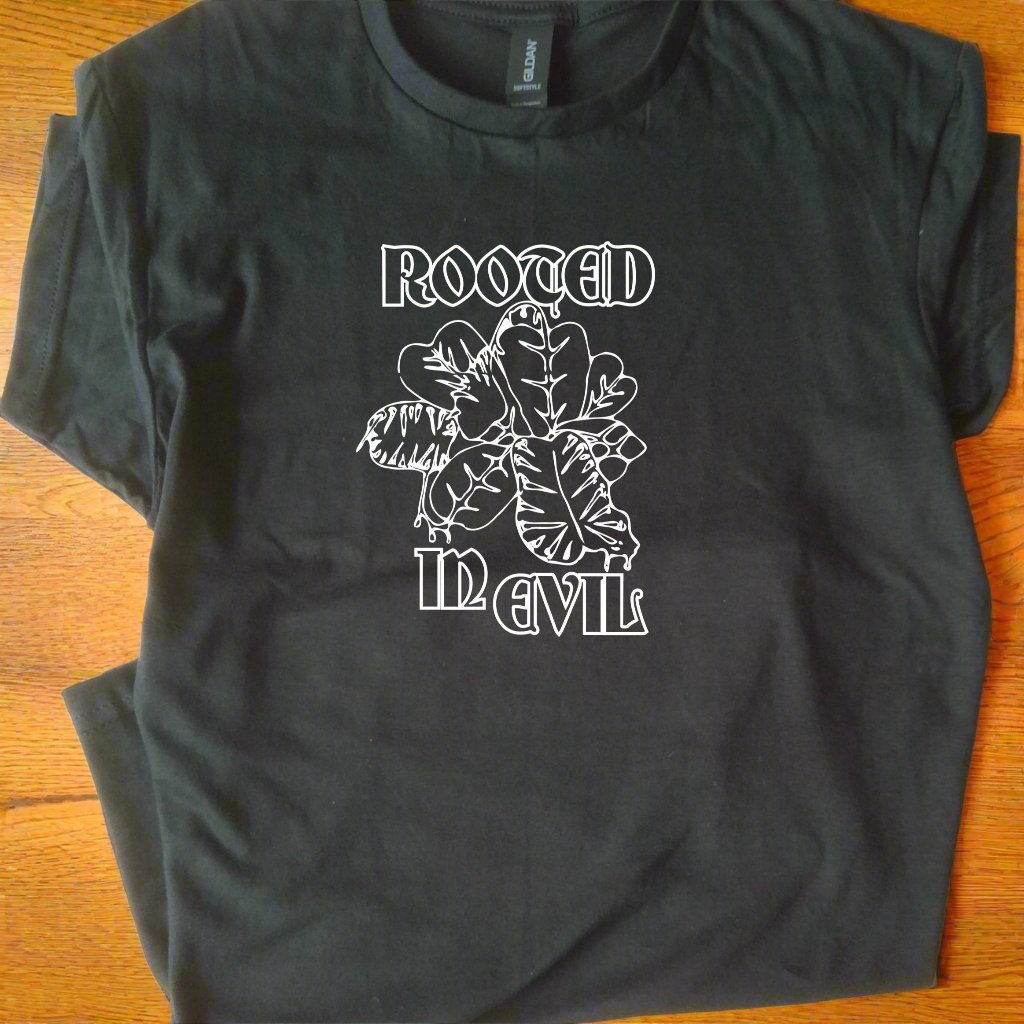 Venus Fly Trap T-Shirt - 'Rooted In Evil', Plant Lore, Gothic Botany, Various Colours