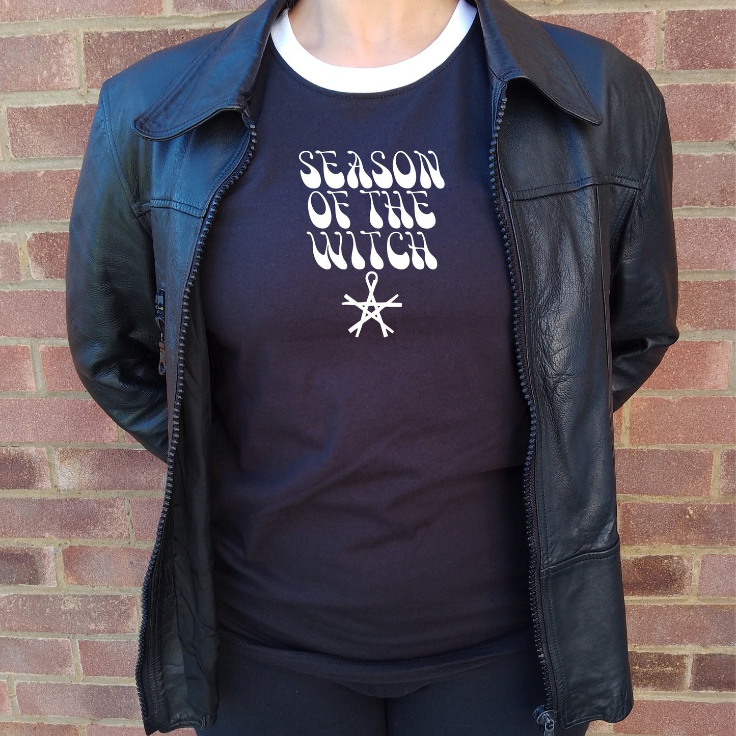 Season Of The Witch Ringer T-shirt - Retro Horror, Wicca, Witchcraft, Donovan, S-XXL