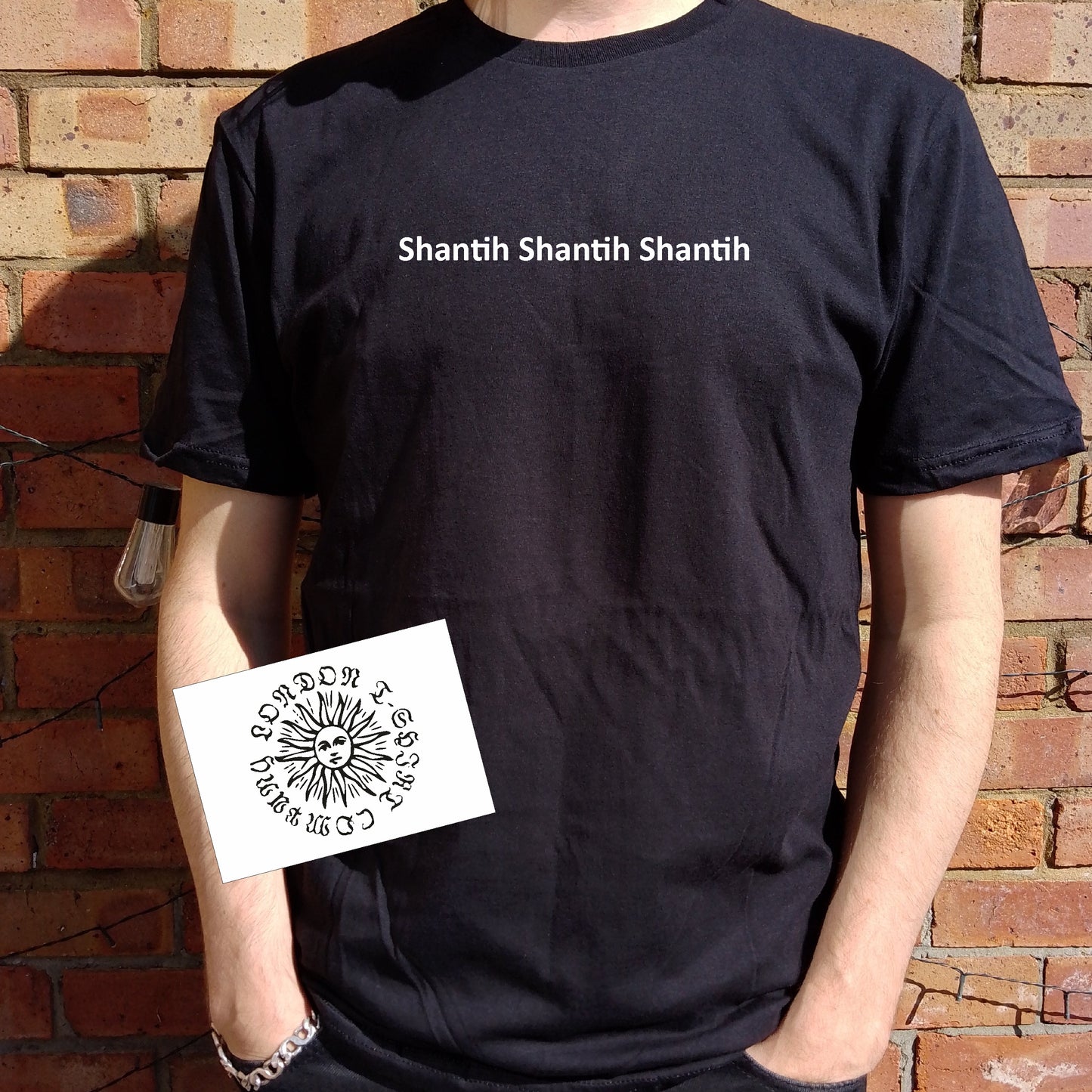 Shantih Shantih Shantih T-Shirt - Sanskrit Peace Protest Top, T. S. Eliot The Wasteland, Various Colours