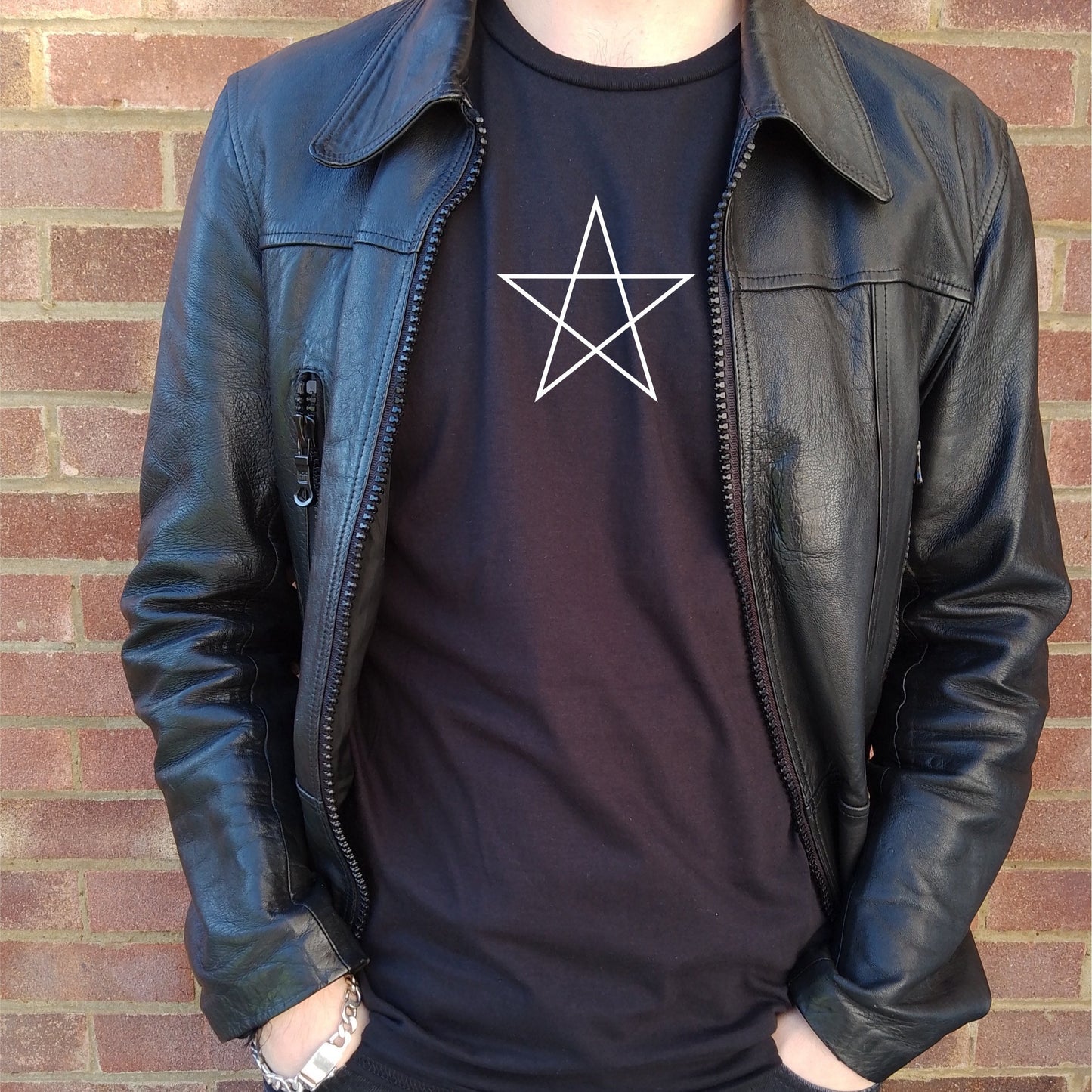 Simple Pentagram Symbol T-Shirt - Occult, Gothic Horror, Various Colours