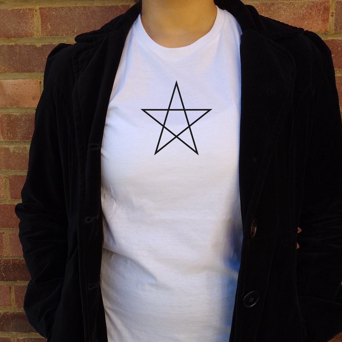Simple Pentagram Symbol T-Shirt - Occult, Gothic Horror, Various Colours