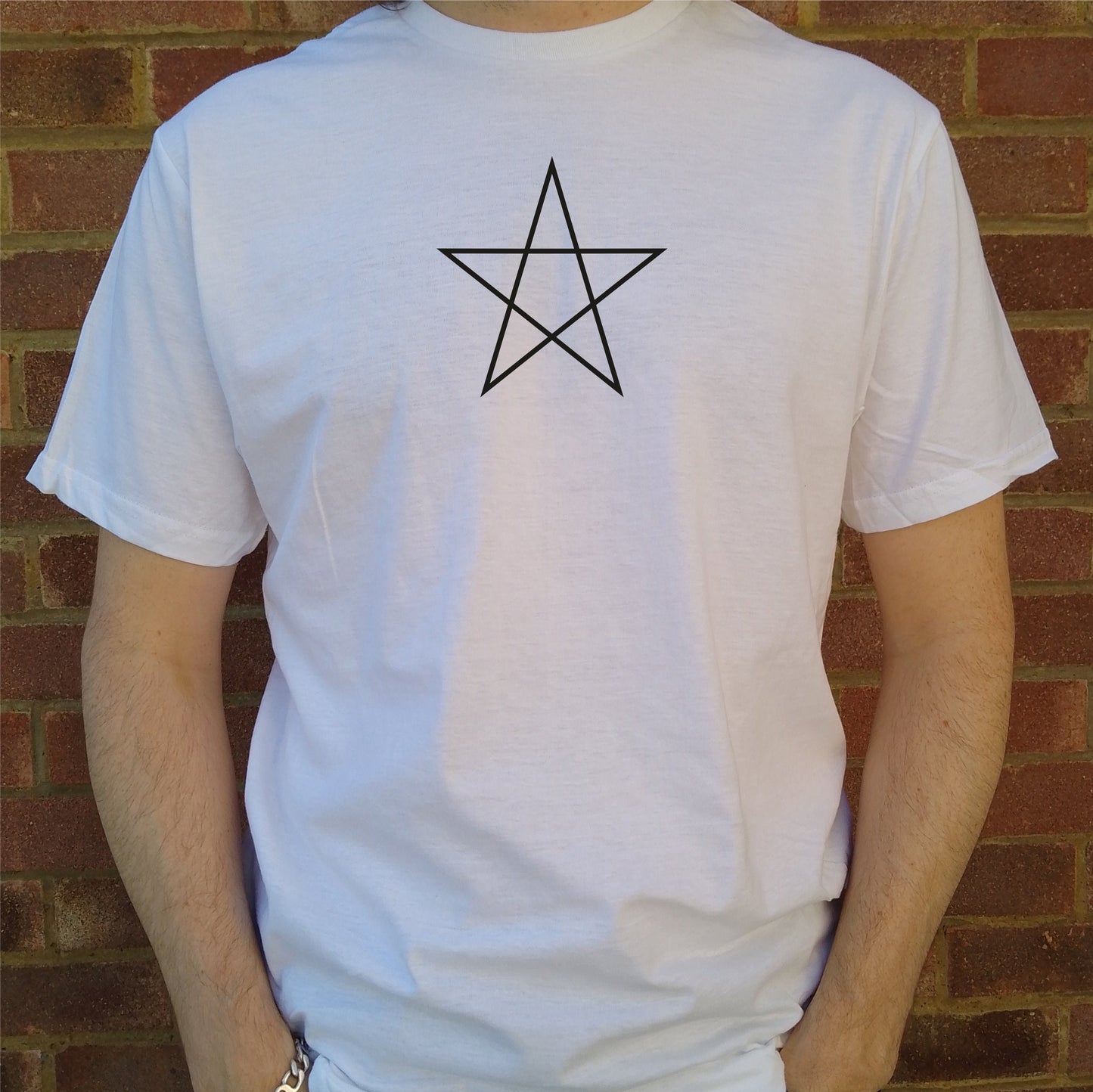 Simple Pentagram Symbol T-Shirt - Occult, Gothic Horror, Various Colours