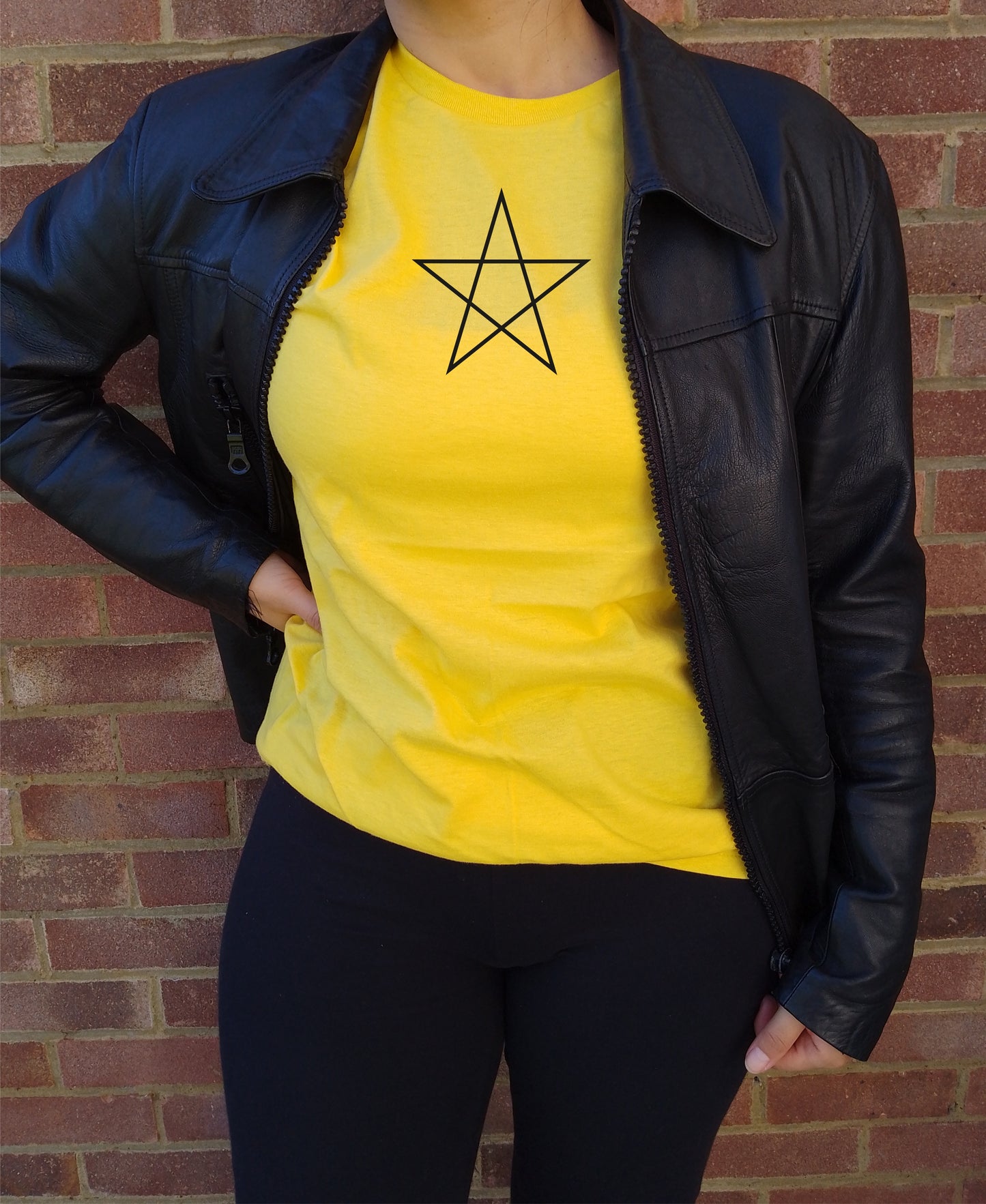 Simple Pentagram Symbol T-Shirt - Occult, Gothic Horror, Various Colours
