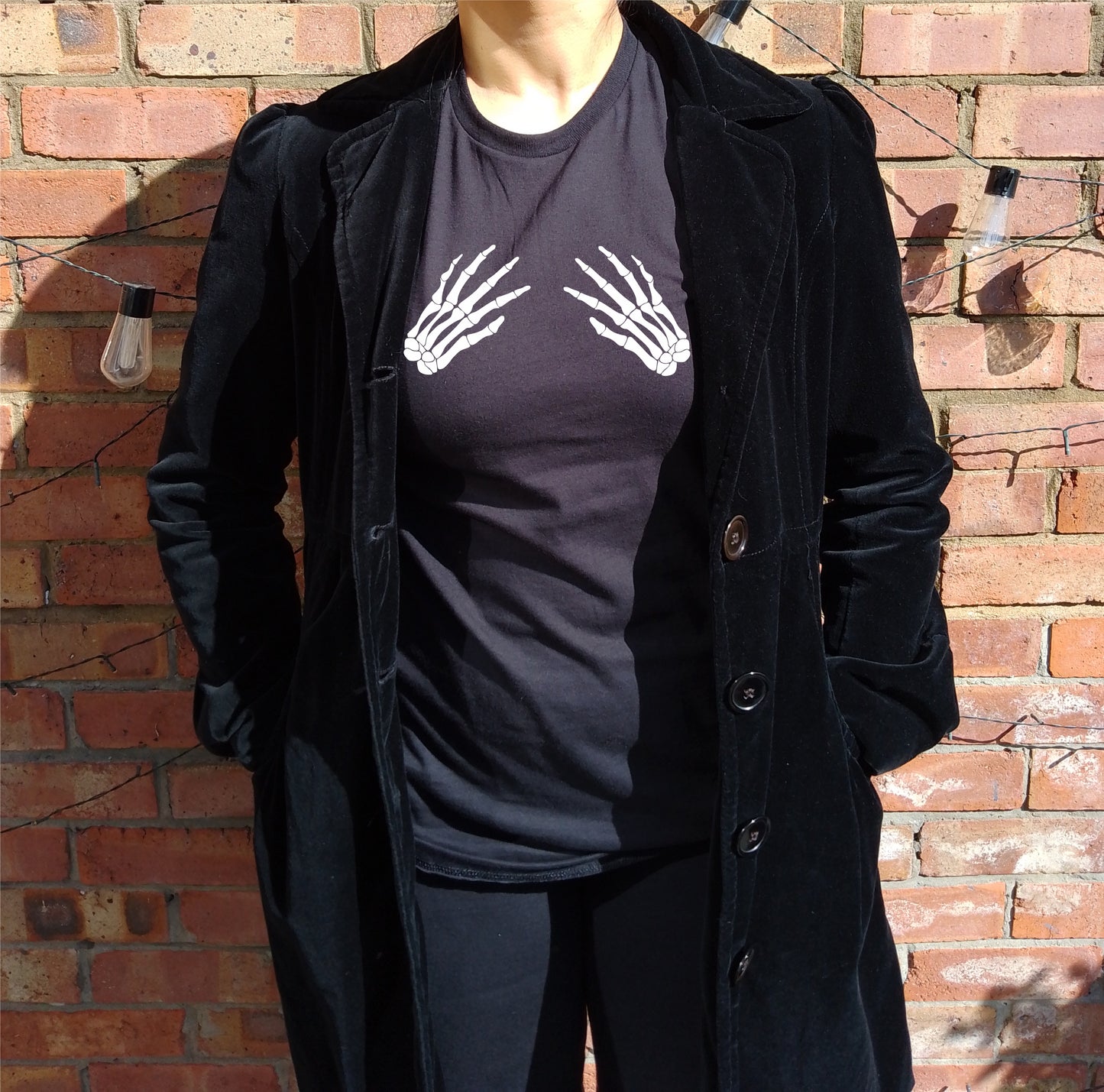 Skeleton Hands T-Shirt - Halloween Costume, Gothic