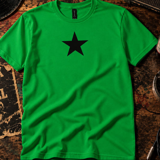 Star Green T-Shirt - Retro Punk Style, Protest Top, S-XXL