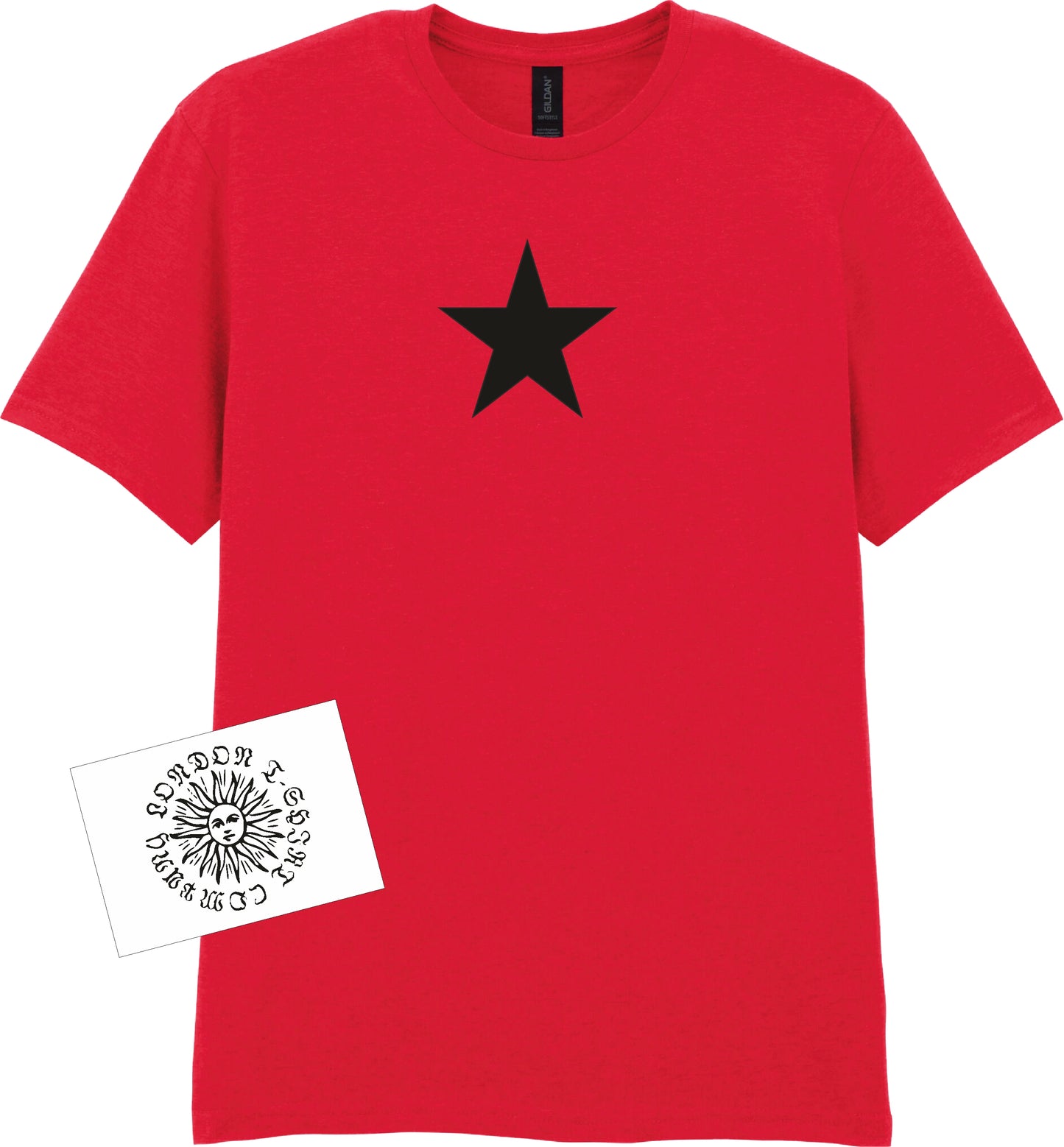 Star Print Red T-Shirt - Retro Punk Style, Protest Top, S-XXL (Copy)