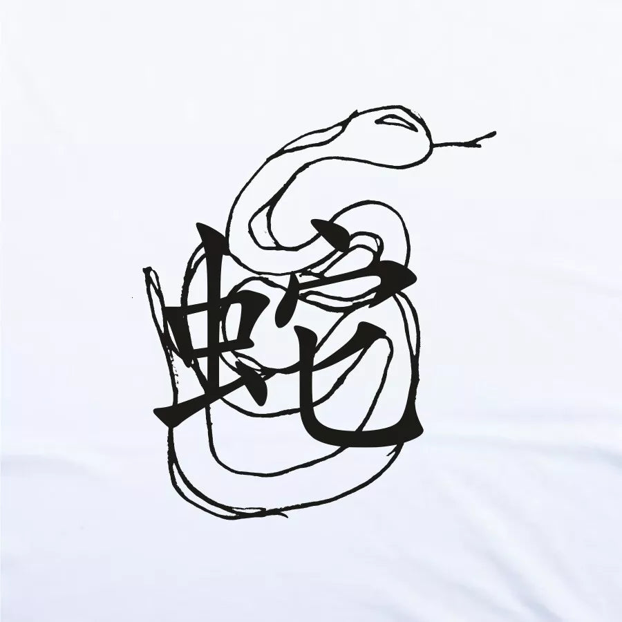Snake Symbol T-Shirt - Chinese Folklore, Ancient, S-XXL