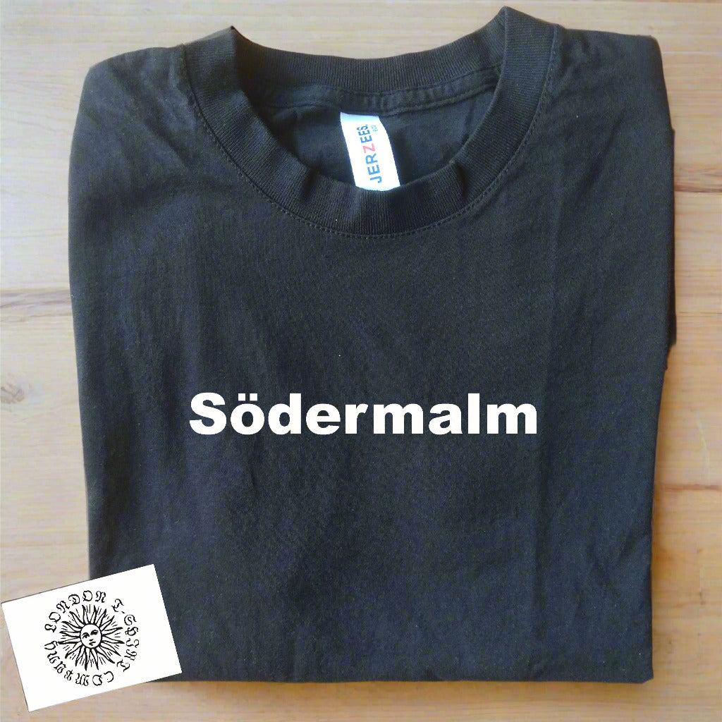 Södermalm Souvenir T-Shirt - Stockholm, Sweden, Organic Cotton, S-XXL