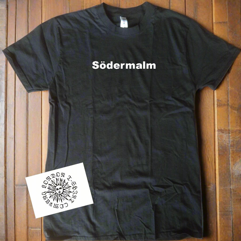 Södermalm Souvenir T-Shirt - Stockholm, Sweden, Organic Cotton, S-XXL