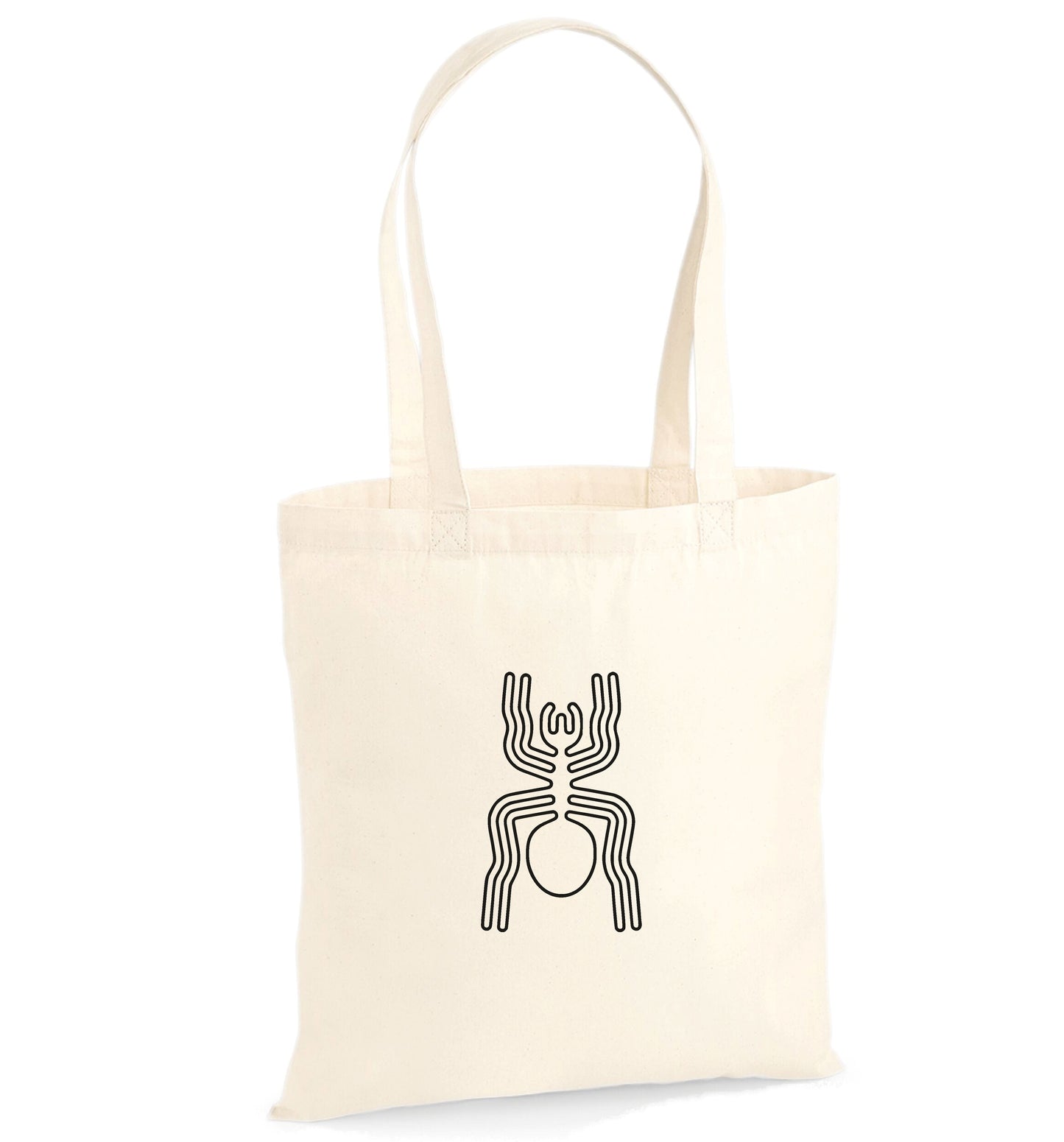 Nazca Lines 'Spider' Souvenir Organic Cotton Tote Bag - Peru Desert Geoglyphs
