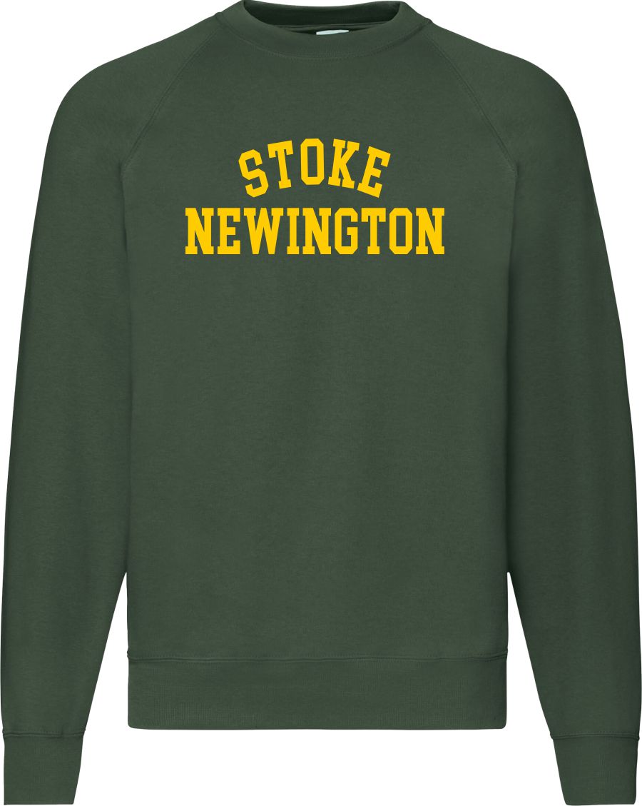 Stoke Newington Sweatshirt - Hackney, London Souvenir, Retro Ivy League, Custom Print Add Your Area Name, Various Colours