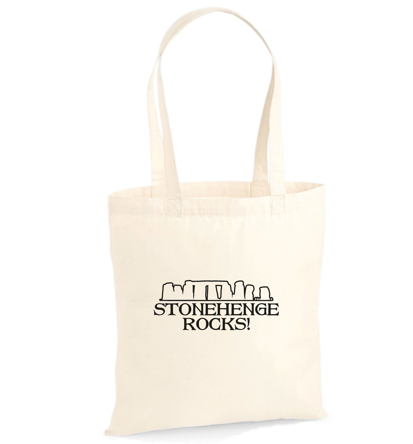 'Stonehenge Rocks' Organic Cotton Tote Bag - Wiltshire Megalithic Monument Souvenir