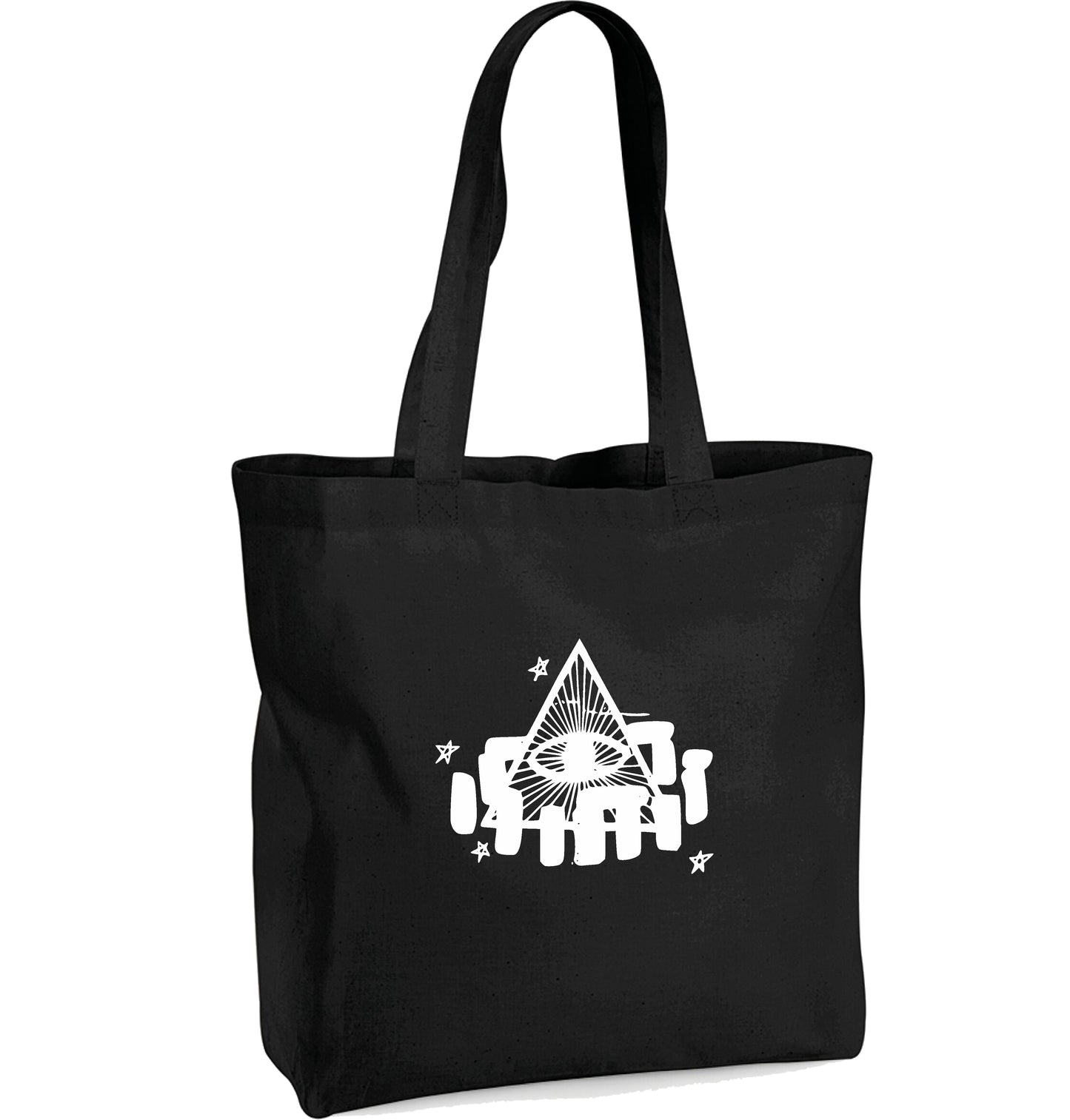 Stonehenge Organic Cotton Tote Bag - Triangle Eye Symbol, Wiltshire Megalithic Monument Souvenir (Copy)
