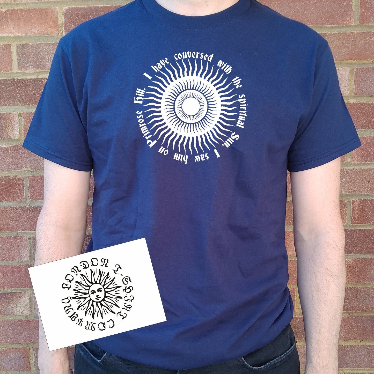 Primrose Hill Sun T-Shirt - William Blake Inspired Souvenir Top, Various Colours
