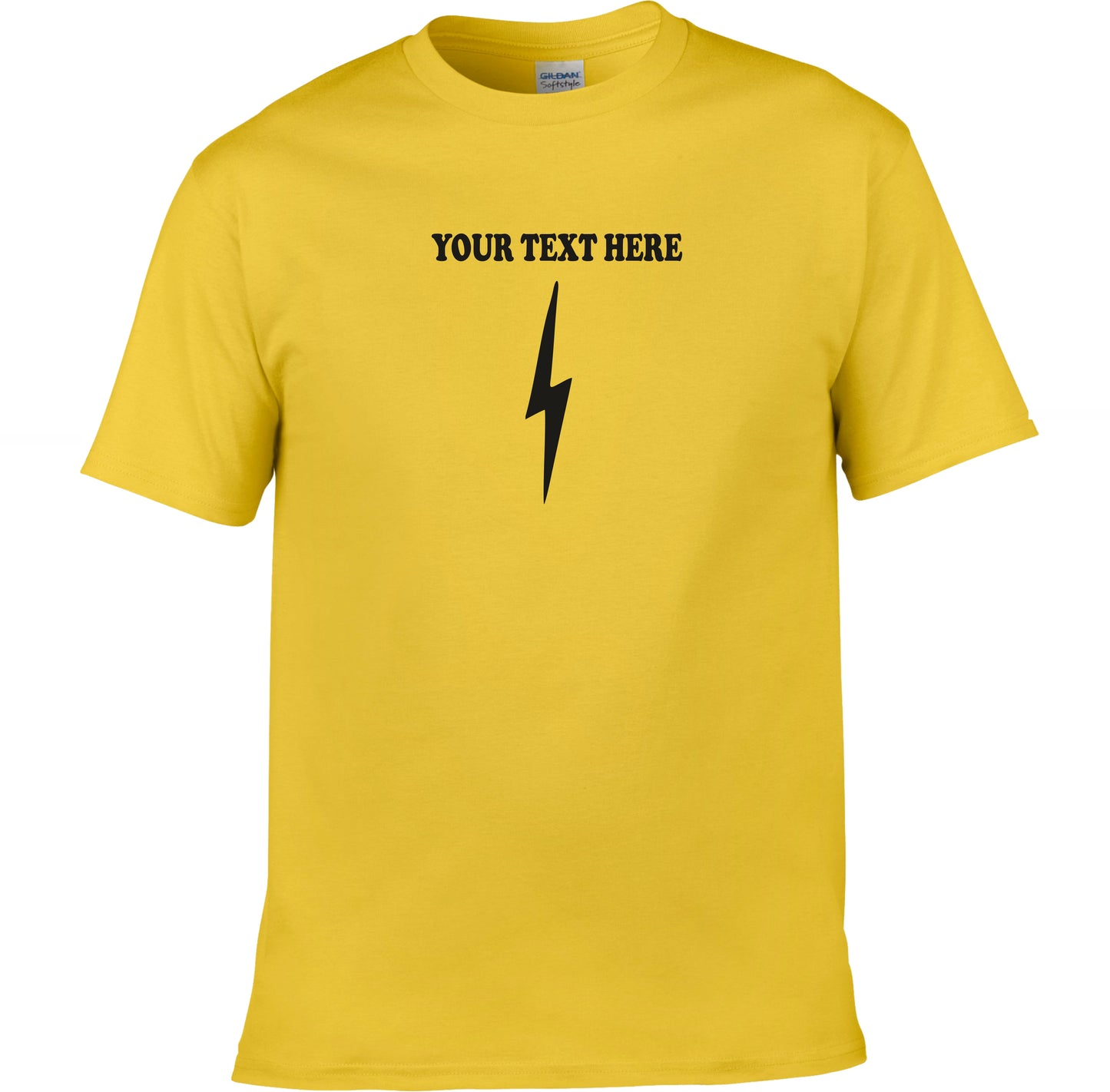 Custom Printed Lightning Bolt T Shirt - Retro, Superhero, Various Colours