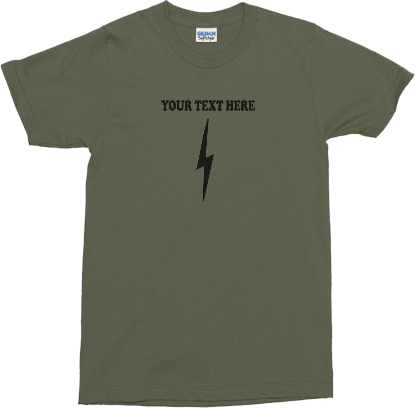 Custom Printed Lightning Bolt T Shirt - Retro, Superhero, Various Colours