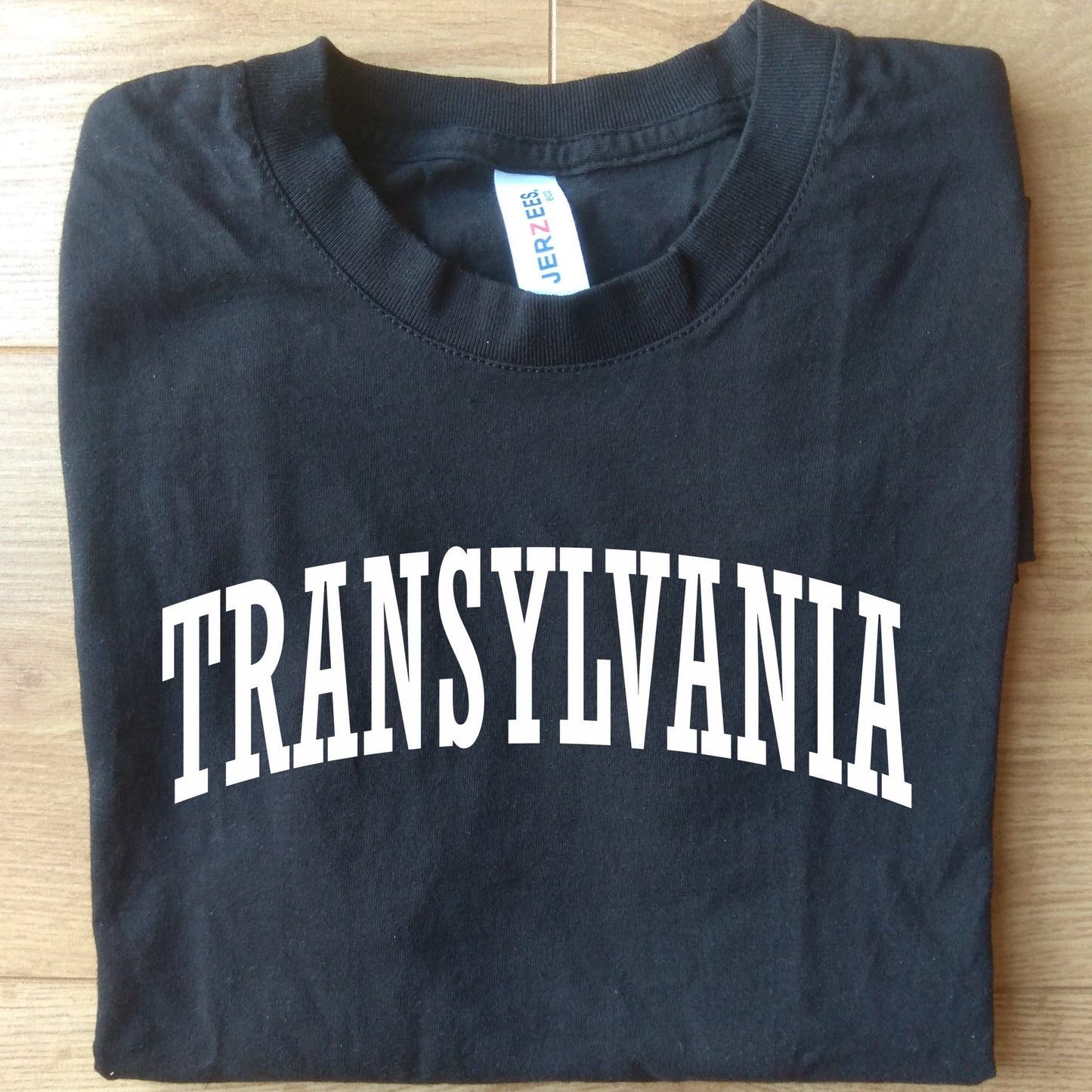 Transylvania College Style Organic Cotton Souvenir T-Shirt - Romania, Dracula, S-XXL