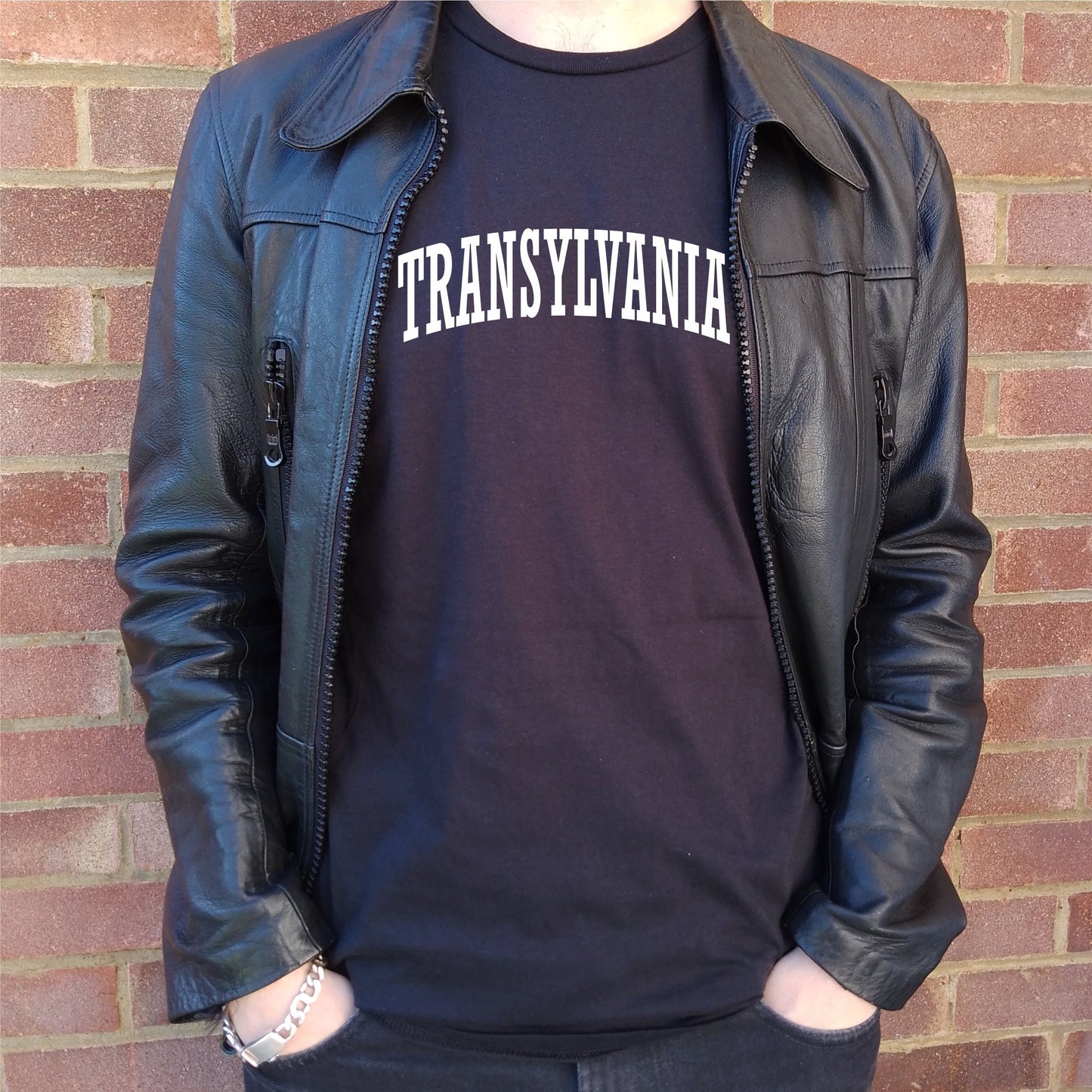 Transylvania College Style Organic Cotton Souvenir T-Shirt - Romania, Dracula, S-XXL