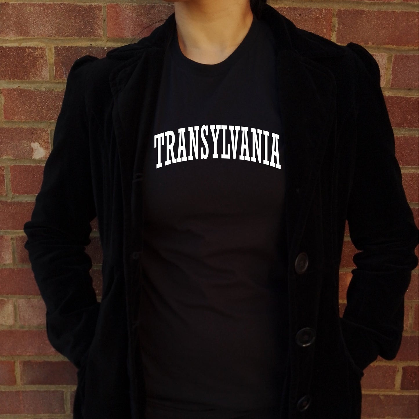 Transylvania College Style Organic Cotton Souvenir T-Shirt - Romania, Dracula, S-XXL