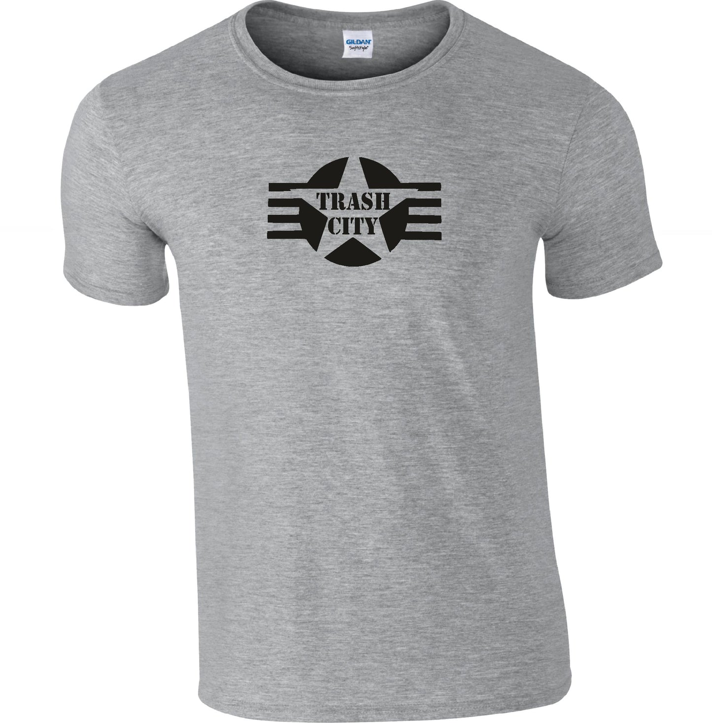 Trash City Star T-Shirt - Retro, Punk Rocker, Rockabilly, Various Colours