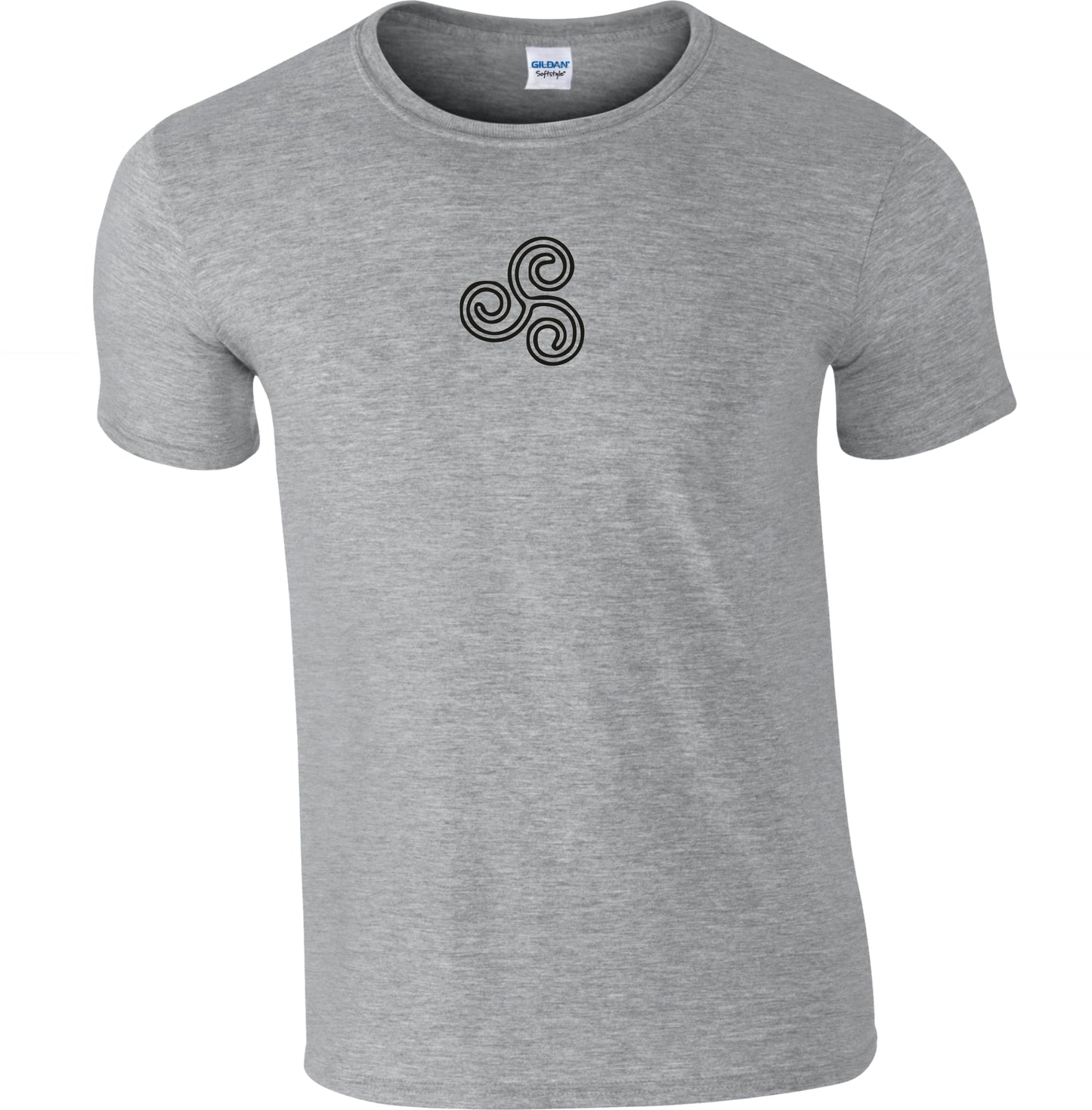 Triskelion 'Triple Spiral' Symbol T-Shirt - Celtic, Neolithic, Various Colours