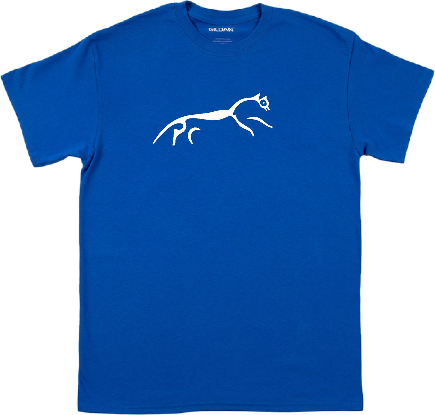 Uffington White Horse T-Shirt - Chalk Hill Figure, Oxfordshire, Various Colours