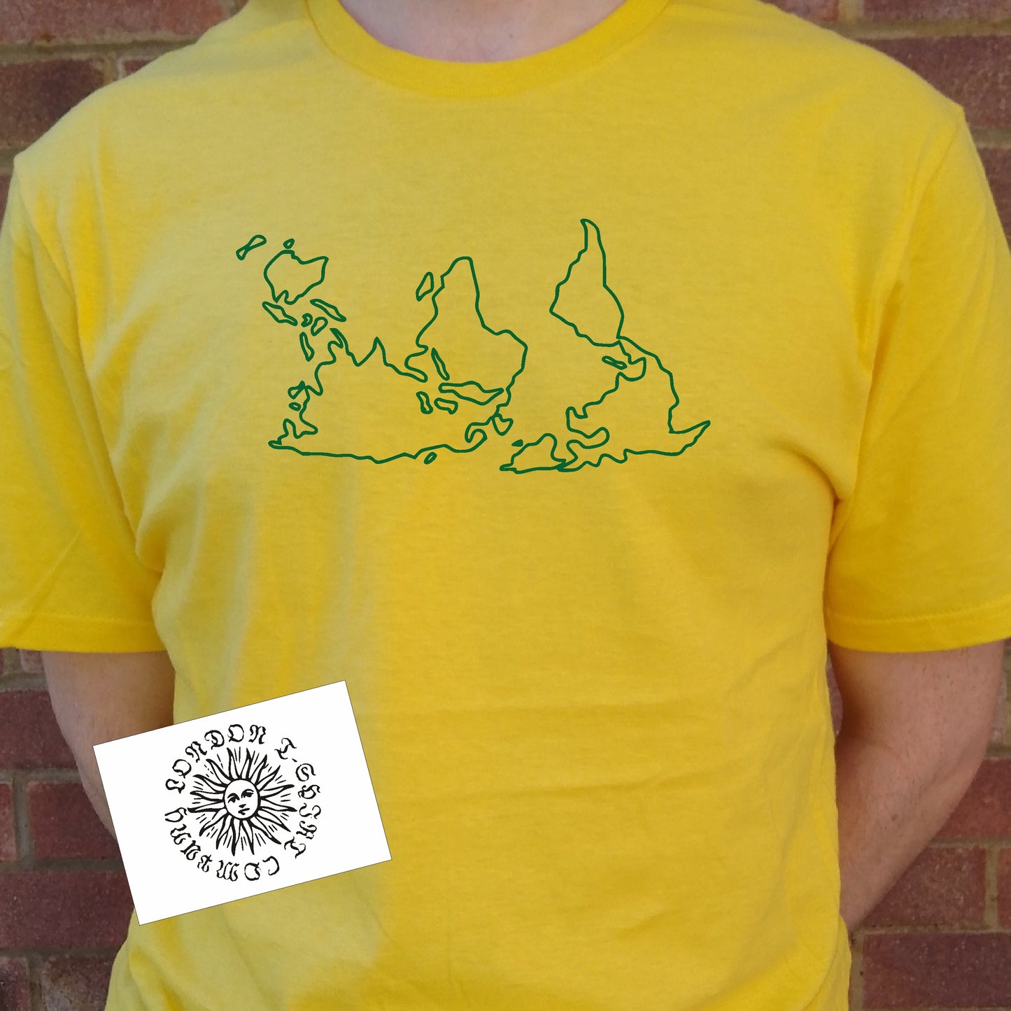 Upside Down World Map T-Shirt - Geography, Travel Gift, Various Colours
